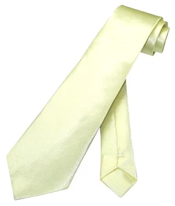 Boys NeckTie Solid Light YELLOW Youth Neck Tie - Picture 1 of 3