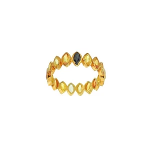 Charming Natural Sapphires gemstone band , sapphire 925 silver ring , Gift for - Picture 1 of 10