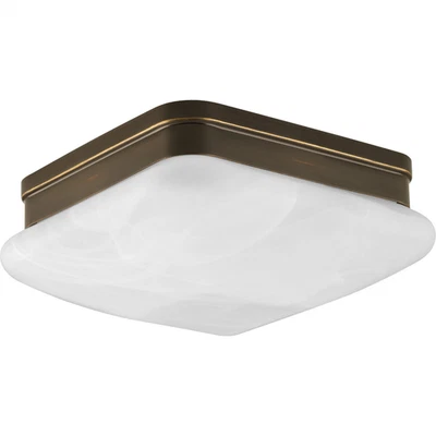 Progress Lighting, 2-lt Antique Bronze Ceiling Light Glass Shade, P3490-20, NIB - Image 1 of 4