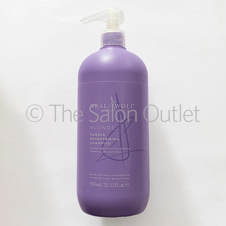 NEAL & WOLF Neal & and Wolf Blonde Purple Brightening Shampoo 950ml (RRP £27.50)