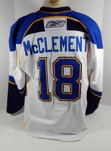 St. Louis Blues Jay McClement #18 Game Used White Jersey DP12245 - Bild 1 von 9