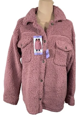 Nueva Chaqueta 32 Degrees Fuzzy Shacket Rosa Polvoriento Talla XS/S Frente a Presión Foto 1 de 4