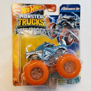 Hot Wheels Monster Trucks Power Smashers Rhinomite Orange Wheels NEW 1:64 Scale - Picture 1 of 9