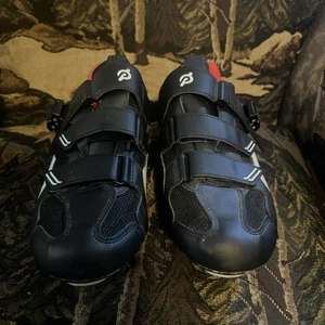 Zapatos de ciclismo Peloton negros rojos talla EU 44 para hombre 10,5 - Imagen 1 de 6