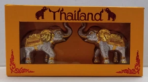 Thailand Geschenkbox Modell Elefanten Design von Thailand Gold & Silber Metall - Bild 1 von 3