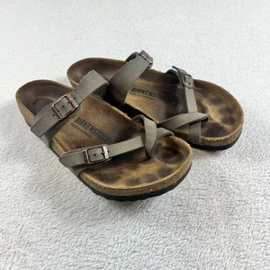 Sandalias Birkenstock Mayari Mocha Birkibuc Comfort para mujer talla 39 EU/8-8,5 US USADAS EN EXCELENTE ESTADO - Imagen 1 de 7