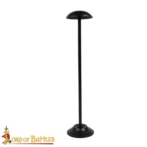 Handmade Iron 25" Tall Helmet Stand for Helmets with or without Aventail - Picture 1 of 8