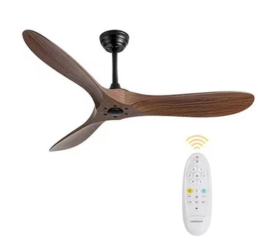 Yardreeze 60" Smart Indoor/Outdoor Brown Fan Low Noise Reversible DC Motor - Image 1 of 4