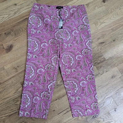 Pantalones cortos Talbots para mujer 12 rosa cachemira pierna recta cremallera lateral nuevos con etiquetas Foto 1 de 3