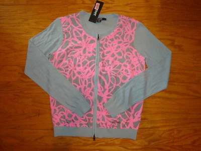 CÁRDIGAN DE SEDA DKNY DONNA KAREN NUEVO CON ETIQUETAS $175 GRANDE 14 16 Foto 1 de 2