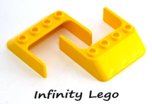 2 LEGO Yellow Windscreen 4 x 4 x 1 Passenger Plane (3181 6238) 2 Pieces - Picture 1 of 2