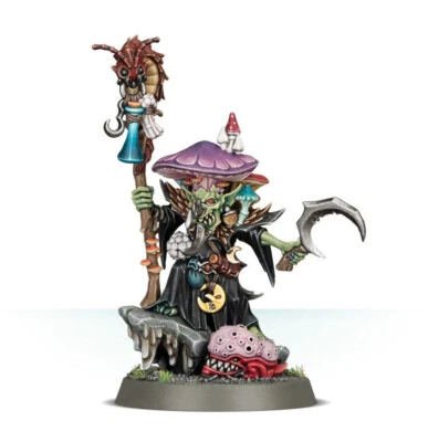 Warhammer Age of Sigmar Gloomspite Snazzgar Stinkmullett/Fungoid Cave-Shaman - Bild 1 von 3