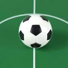 2 x Schwarz-Weiß-Fußball-Tischfußball für den Innenbereich (32 mm)