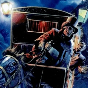 Death Coach impresión 5x5 arte de Halloween 2024 - Imagen 1 de 1