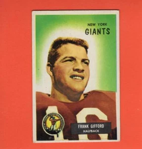 1955 Bowman #7 Frank Gifford (Hall of Fame) VG Very Good New York Giants #33810 - Picture 1 of 2