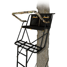 Muddy Maxim Double 16 Ft Tall 2 Person Deer Hunting Ladder Treestand,2 Harnesses