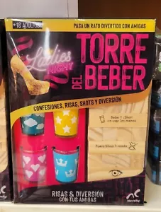 TORRE Para Damas Noche Torre Del Beber Madera Dura Juego Beber Juego Para Mujer - Imagen 1 de 5