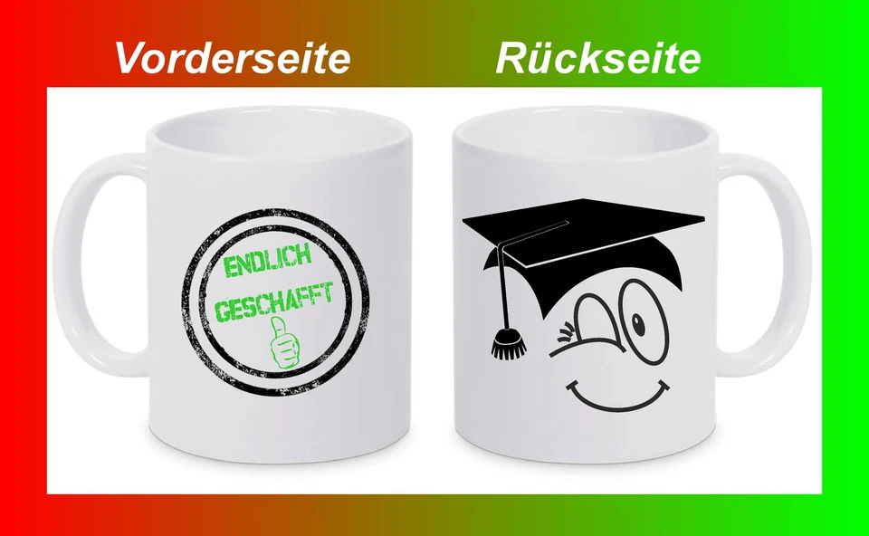 ORCA COATINGS Tasse Tassengeschenk zum Abschluss 2024 Real Hauptschul Abi Bachelor Matura Mug