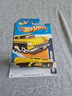 Hot Wheels 49 Drag Merc 2012 amarillo 142/247 gran tarjeta rendimiento  Foto 1 de 4