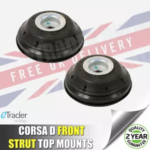 VAUXHALL CORSA D & E FRONT STRUT TOP MOUNTS 06-19 SUSPENSION X 2 MOUNT PAIR ADAM - Picture 1 of 8