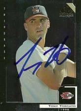 1999 Bakersfield Blaze TONY TORCATO Signed Card autograph giants