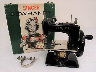 Antique Singer Model No 20 SewHandy Child's Sewing Machine ORIG BOX Sew Handy • 260€