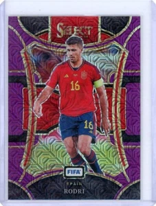 Rodri 2023-24 Panini Select FIFA Soccer Mezzanine Purple Mojo Prizm #198 Spain - Picture 1 of 2