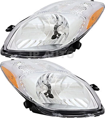 For 2009-2011 Toyota Yaris Hatchback Headlight Halogen Set Pair Foto 1 de 4