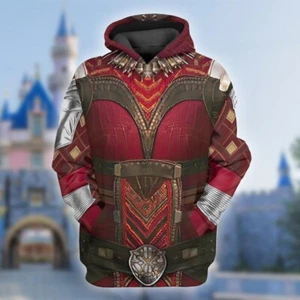Wakanda Forever Costume 3D Felpa con Cappuccio, Costume Cosplay Dora Milaje, Halloween - Foto 1 di 2