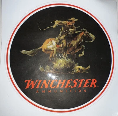 Winchester Ammunition 4.25" Vinyl Round Decal Sticker - Image 1 of 3
