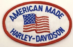 Harley Davidson Made American Flag Motorrad Aufnäher Vintage Stil Retro Mütze Kappe - Bild 1 von 1