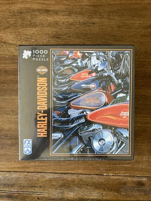 Rompecabezas Harley Davidson Thunder Row FX SCHMID 1000 piezas 2006 sellado #78214 Foto 1 de 4