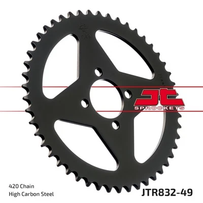 JT Rear Sprocket 49/420 ID :44 mm ID:44 Bolt Fits Yamaha DT 80 MX 1981-1983 - Изображение 1 из 4