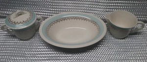 Lot of 3 Edwin M. Knowles China Sugar & Creamer Set & Serving Bowls Vintage - Picture 1 of 7