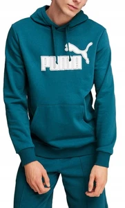 Puma Herren-Sport-Sweatshirt aus Baumwolle mit Kapuze, über den Kopf gezogen - Picture 1 of 6