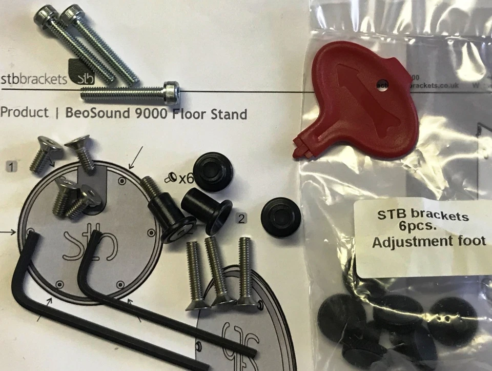 Bang & Olufsen BeoSound 9000 NUR SCHRAUBENPAKET für Bodenständer