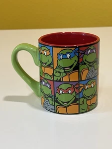 Teenage Mutant Ninja Turtles 14 Oz Ceramic Mug, Ninja Turtles Faces Around Mug - Picture 1 of 6