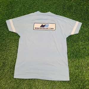 Vintage 80s Champion Shirt S/M 19x26 Monitor-Box Art Corp - Picture 1 of 18