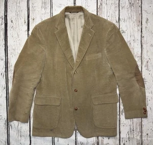 VTG Orvis Tailored Corduroy Brown Elbow Pads 1990s Men's Sportcoat Blazer USA - Picture 1 of 12