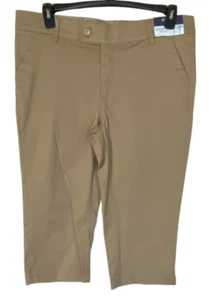 Riders by Lee bequeme Taille Baumwolle Elasthan Capri Größe 14M beige neu mit Etikett - Bild 1 von 6