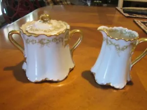 Haviland Limoges Creamer & Sugar Set, Sch 269 - Picture 1 of 5
