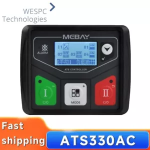 Mebay Telecomando Generatore ATS Controller Originale ATS330 Display Due Sorgenti Plus - Foto 1 di 6