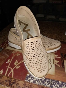 Anne Klein bequeme Damen-Slipper Leder 6,5 MK Keaton-Muster Blumenmuster - Bild 1 von 12