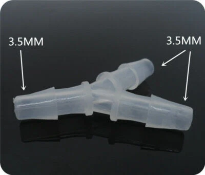 New 5pcs plastic T Y + -- connector threaded water nipples/outlets rc boat #1015 - Image 1 of 4