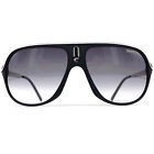 NOS vintage CARRERA "SAFARI" sunglasses - Italy 90's - Large - BLACK / WHITE
