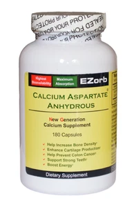 EZorb Calcium (180 Caps) 92% Absorption Bone Spurs Osteoporosis Arthritis Muscle - Picture 1 of 15