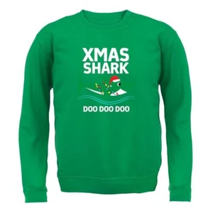 Christmas Shark Doo - Kids Hoodie / Sweater - Xmas Shark Song Baby Funny - Picture 1 of 20