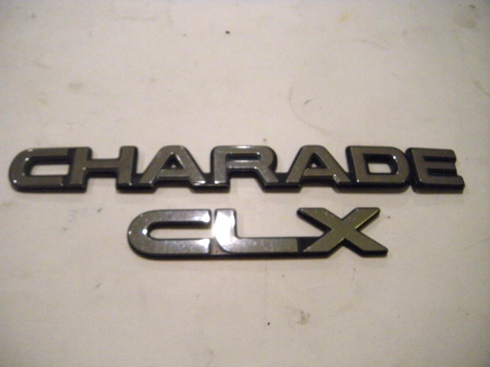Daihatsu Charade CLX  Rear  Emblem Set 88 - Image 1 of 1