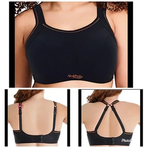 Sculptresse Panache 40GG Sports Bra Black High Impact Underwire 9441 - Picture 1 of 12