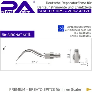 Scaler Tip - ZEG-Spitze sr1L passend für SIRONA® - Scaling | Scaling ² - Bild 1 von 4